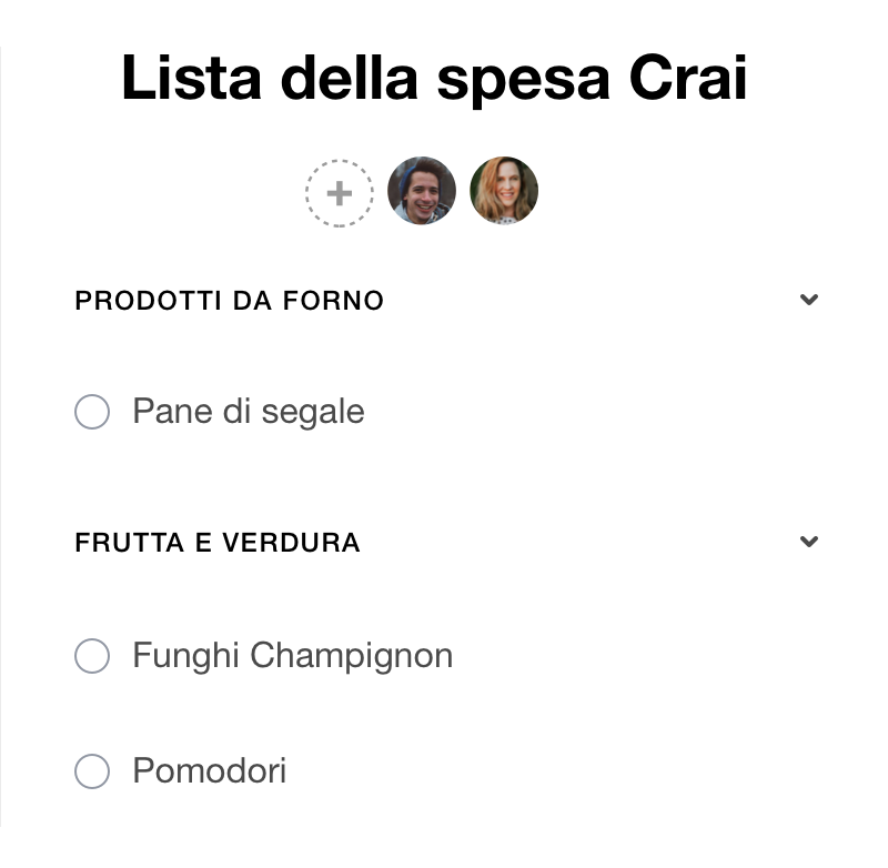 Lista della Spesa Condivisa per Famiglie